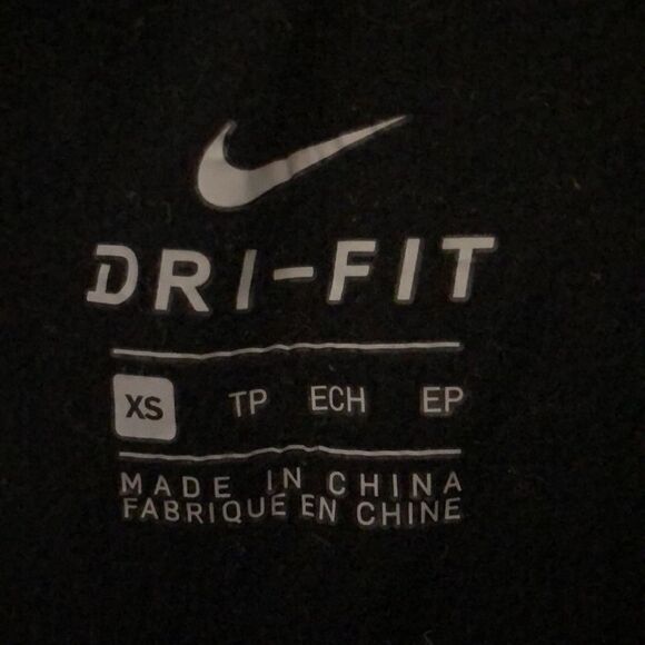 Nike Dri-Fit Black Warm Up Pants, Youth XS - Picture 3 of 3